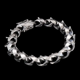 Polished Unique Link Chunky Chain Bracelet