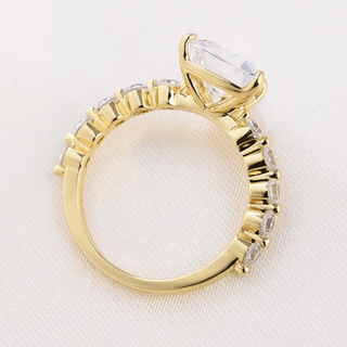 Trillion Cut 2.5ct Created Diamond Engagement Ring