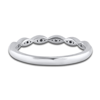 0.08 ct Diamond Half Eternity Art Deco Ring Band-Evani Naomi Jewelry
