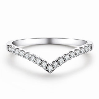 0.22 ct Micro Round-cut Diamond Wedding Band-Evani Naomi Jewelry