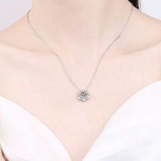 0.5 ct Moissanite Diamond Hexagram Shaped Necklace-Evani Naomi Jewelry