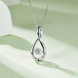 0.5 ct Moissanite Diamond Infinity Necklace-Evani Naomi Jewelry