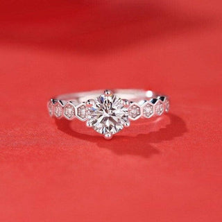 0.50 ct Diamond 5mm Engagement Ring-Evani Naomi Jewelry