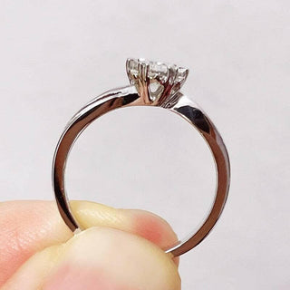 0.5ct Snowflake Moissanite Ring-Evani Naomi Jewelry