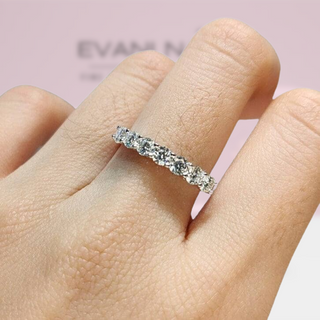 0.70 ct Round-cut Diamond Wedding Band-Evani Naomi Jewelry