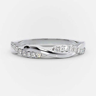 0.8 ct Diamond Twist Infinity Wedding Band-Evani Naomi Jewelry