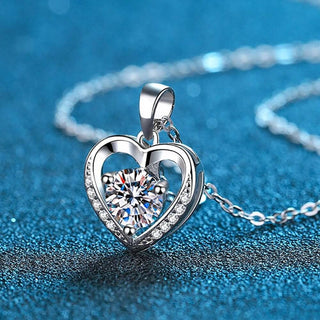 1.0 ct Moissanite Diamond Clavicle Chain Necklace Evani Naomi Jewelry