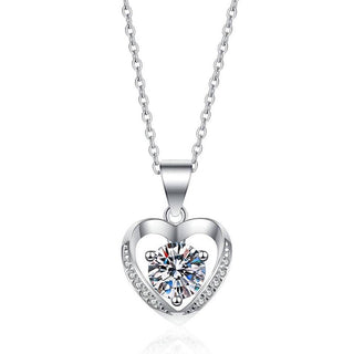 1.0 ct Moissanite Diamond Clavicle Chain Necklace Evani Naomi Jewelry