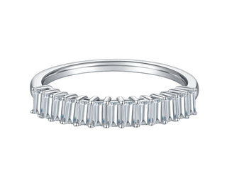 1.00 ct Emerald-cut Diamond Half Eternity Wedding Band Evani Naomi Jewelry