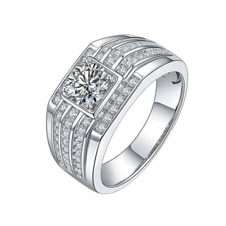 1.00 ct Round Brilliant Diamond Men's Ring-Evani Naomi Jewelry
