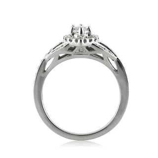 1.20 ct Marquise Cut Diamond 14k White Gold Engagement Ring-Evani Naomi Jewelry