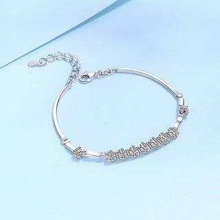 1.35 ct Nine Round Moissanite Diamond Bracelet Evani Naomi Jewelry