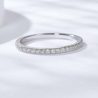 1.3mm Moissanite Eternity Wedding Band Evani Naomi Jewelry