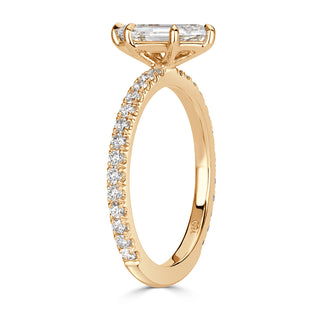 1.43 ct Hexagon Cut Diamond 14k Yellow Gold Engagement Ring-Evani Naomi Jewelry