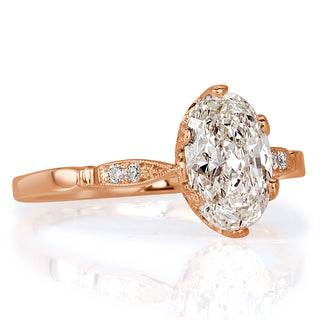 1.50 ct Oval Cut Diamond Engagement Ring-Evani Naomi Jewelry