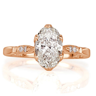 1.50 ct Oval Cut Diamond Engagement Ring-Evani Naomi Jewelry