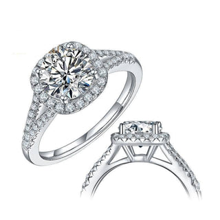 1.5ct 2 ct 3ct D Color Moissanite Diamond Ring-Evani Naomi Jewelry