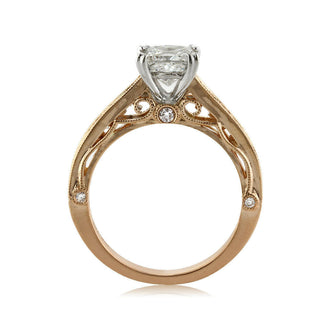 1.90 ct Princess Cut Diamond 14k Rose Gold Engagement Ring-Evani Naomi Jewelry