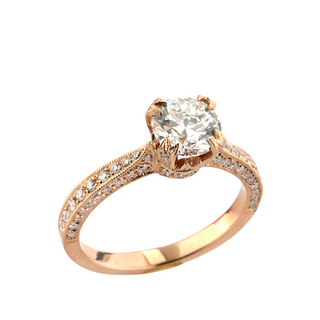 1.90 ct Round Brilliant Cut Diamond 14k Yellow Gold Engagement Ring-Evani Naomi Jewelry