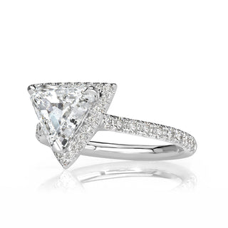 1.90 ct Trillion Cut Diamond Engagement Ring-Evani Naomi Jewelry