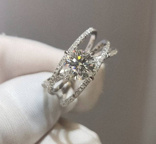 1 Carat Round Cut Moissanite Eternal Love Engagement Ring-Evani Naomi Jewelry