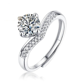 1CT Moissanite Engagement Bridal Classic Ring Evani Naomi Jewelry