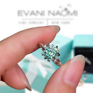 14k White Gold 2ct Diamond Wedding Ring - Evani Naomi Jewelry