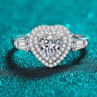 1ct Heart Cut Moissanite Engagement Ring Evani Naomi Jewelry