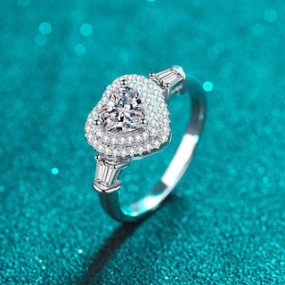 1ct Heart Cut Moissanite Engagement Ring Evani Naomi Jewelry