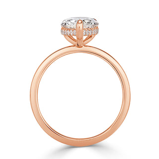 2.30 ct Pear Shaped Diamond 14k Rose Gold Engagement Ring Evani Naomi Jewelry