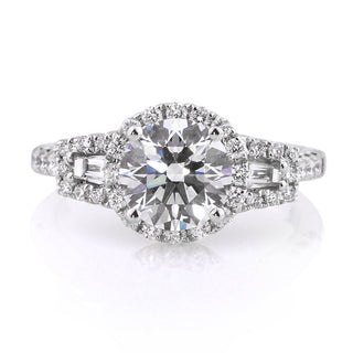 2.30 ct Round Brilliant Cut Diamond Engagement Ring Evani Naomi Jewelry