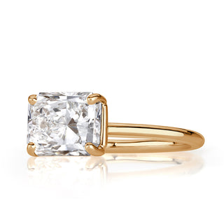 2.50 ct Radiant Cut Diamond 14k Yellow Gold Engagement Ring Evani Naomi Jewelry
