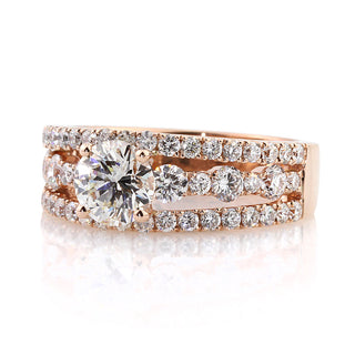 2.50 ct Round Brilliant Cut Diamond Engagement Ring Evani Naomi Jewelry