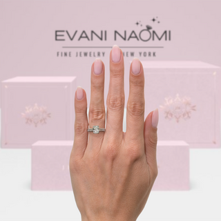 2.60 ct Cushion Cut Diamond Engagement Ring Evani Naomi Jewelry