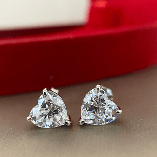 2.7 ct Heart-cut Diamond Stud Earrings Evani Naomi Jewelry