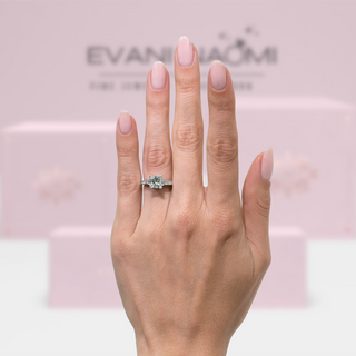 2.70 ct Princess Cut Diamond Engagement Ring Evani Naomi Jewelry