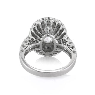 3.50 ct Oval Cut Diamond Double Halo Engagement Ring Evani Naomi Jewelry
