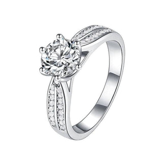 3ct Moissanite Diamond Solitaire Wedding Ring Evani Naomi Jewelry