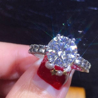 3ct Perfect Cut Moissanite Square Arm Ring Evani Naomi Jewelry
