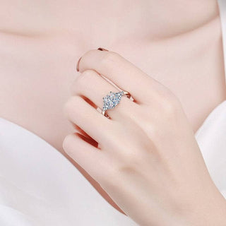 3ct Radiant Cut Moissanite Diamond Engagement Ring Evani Naomi Jewelry