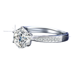 3ct Round Brilliant Diamond Engagement Ring - Evani Naomi Jewelry