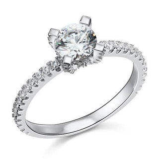 4-Prong 1.00 ct Round Diamond Engagement Ring Evani Naomi Jewelry