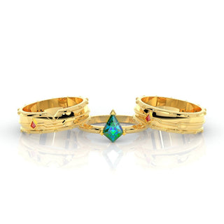 Assasin's Promise Ring (Unisex)- Video Game Inspired Rings in 14k Yellow Gold Evani Naomi Jewelry