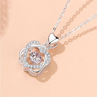 Beating 0.5 ct Moissanite Heart Shaped Necklace Evani Naomi Jewelry