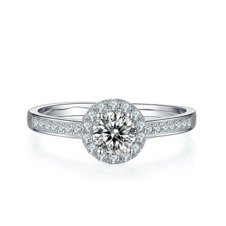 Classic 0.5 ct Diamond Halo Engagement Ring Evani Naomi Jewelry