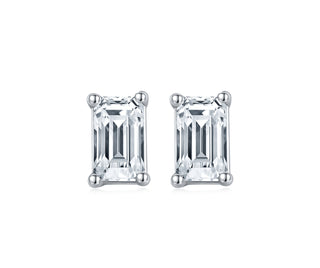 Classic 1.0 ct Emerald-cut Moissanite Diamond Jewelry Set Evani Naomi Jewelry