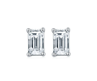 Classic 1.0 ct Emerald-cut Moissanite Diamond Jewelry Set Evani Naomi Jewelry