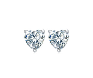 Classic 1.0 ct Heart Moissanite Diamond Jewelry Set Evani Naomi Jewelry