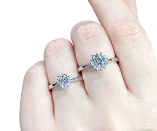 Classic 1.00 ct 6.5mm Diamond Engagement Ring Evani Naomi Jewelry