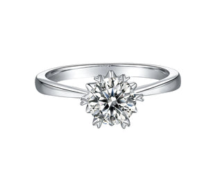 Classic 1.00 ct 6.5mm Diamond Engagement Ring Evani Naomi Jewelry